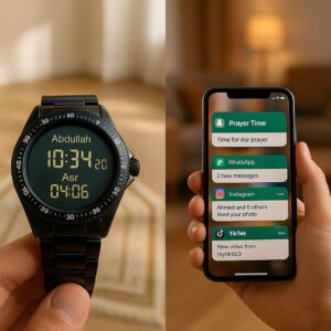 montre adhan ou application mobile